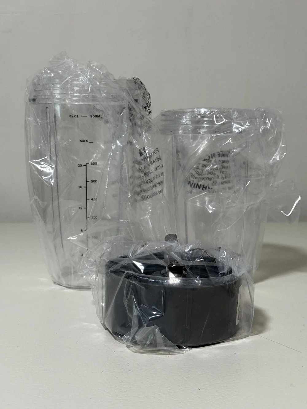 Blender Replacement Parts 3 pc 32 oz 24 oz Cups Extractor Blade 600W 900W